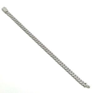 925 Silver, 3.5CTW Moissanite Slim Miami Cuban Bracelet